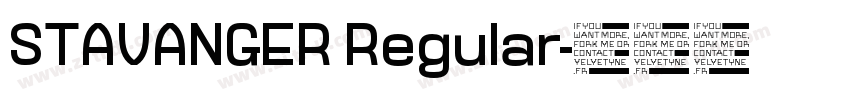 STAVANGER Regular字体转换